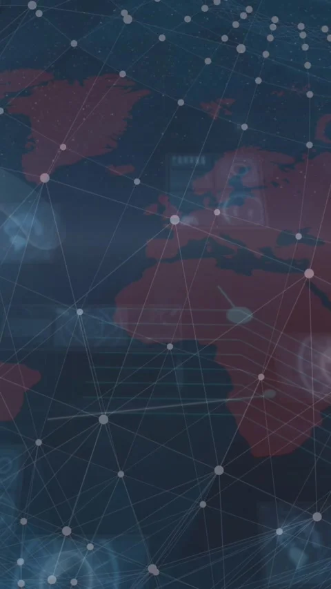 Animation of data processing over black background Stock Footage 344668920