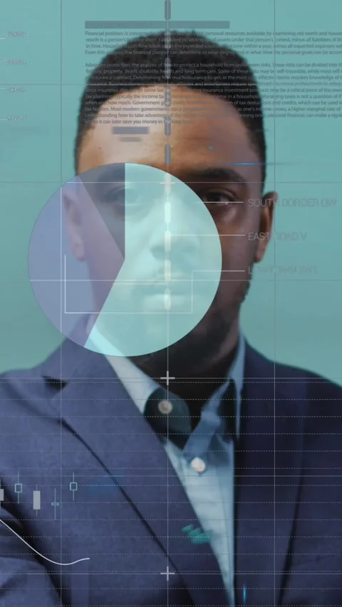 Animation of data processing over businessman working in office Stock-Footage 323899992
