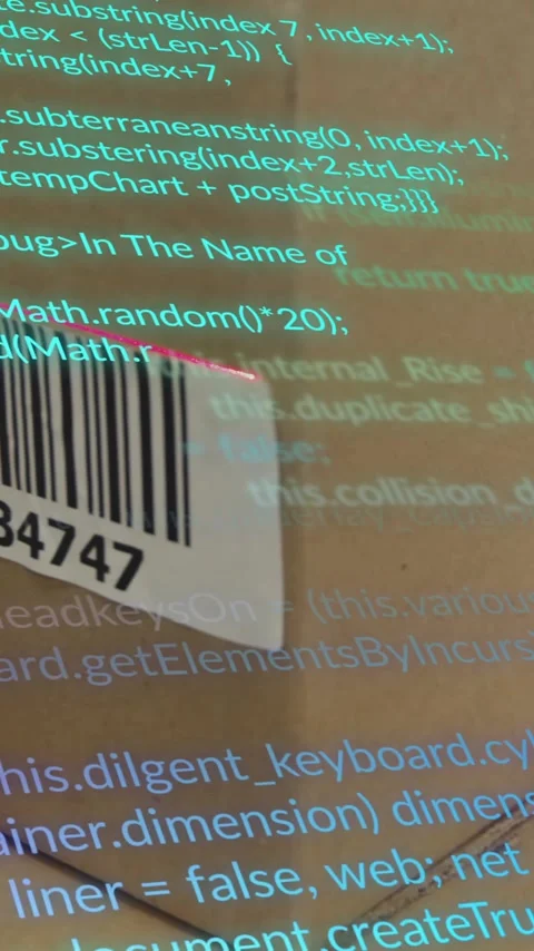 Animation of data processing over cardboard boxes in warehouse Stock Footage 342708077