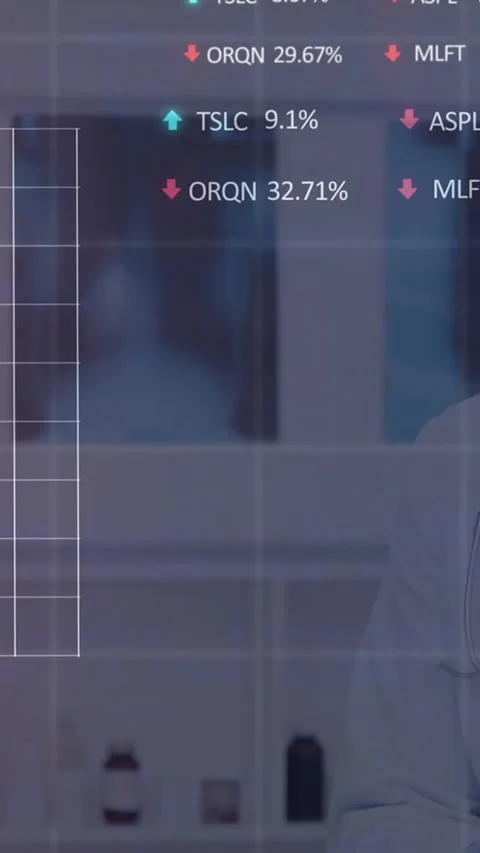 Animation of data processing over caucasian male doctor with file Stock Footage 344706304