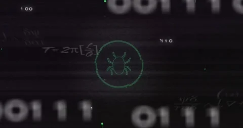Animation of data processing over circuit board Stock Footage 328303930