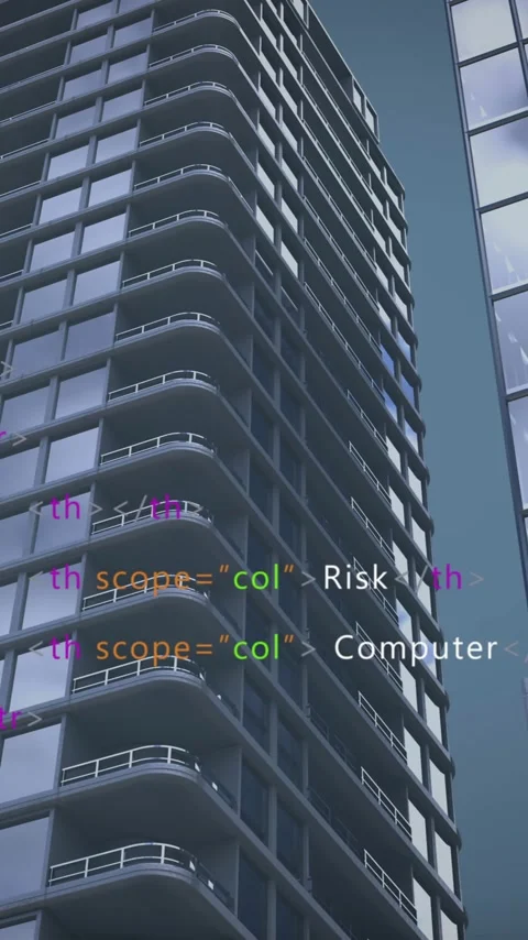 Animation of data processing over cityscape on blue background Stock Footage 342707973