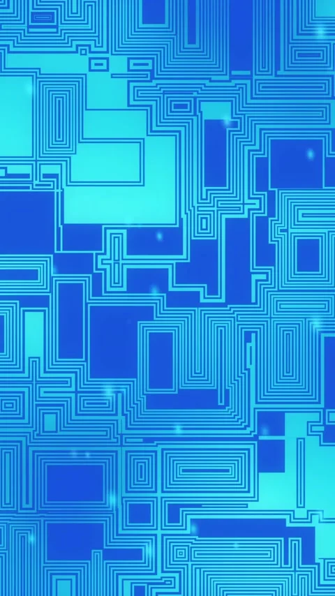 Animation of data processing over computer circuit board Stock Footage 342595216