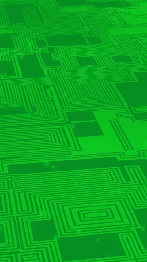 Animation of data processing over computer circuit board Stock Footage 342643534