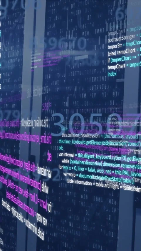 Animation of data processing over computer servers Stock Footage 342812184