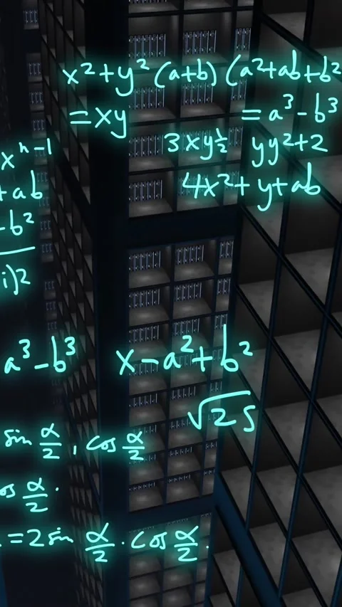 Animation of data processing over computer servers Stock Footage 343641272