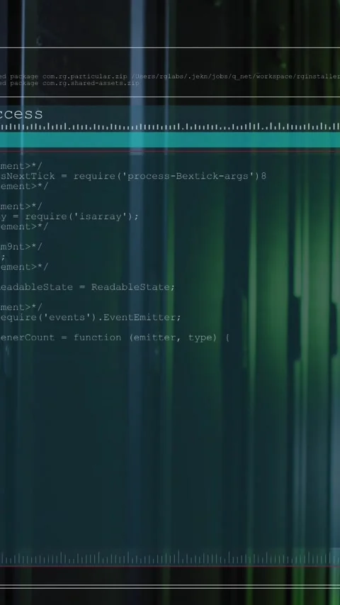 Animation of data processing over computer servers Stock Footage 343920208