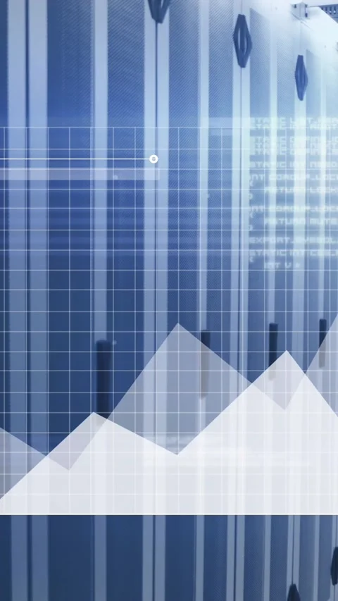 Animation of data processing over computer servers Stock Footage 343955346
