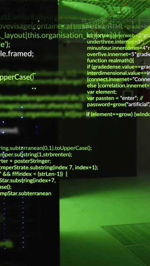 Animation of data processing over computer servers Stock Footage 343955613