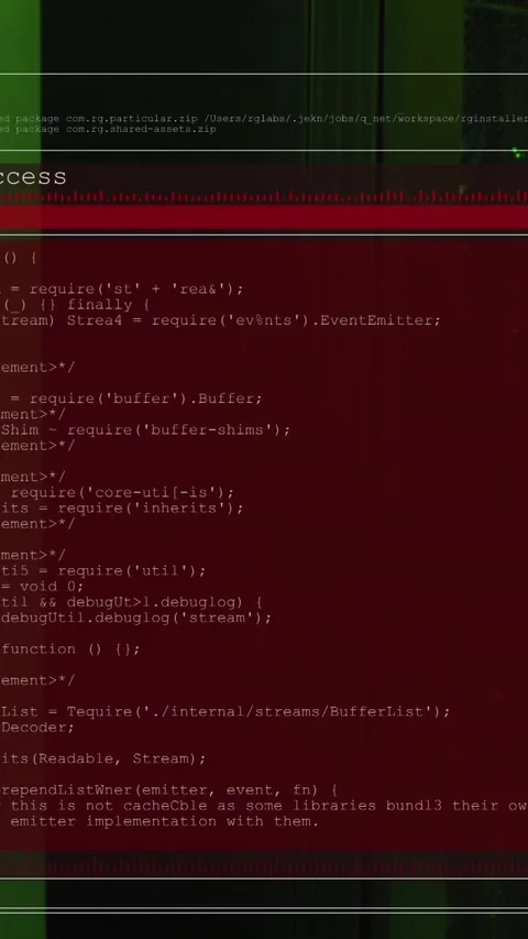 Animation of data processing over computer servers Stock Footage 343996445