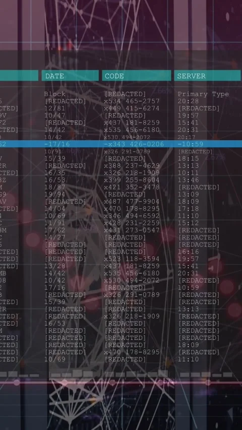 Animation of data processing over computer servers Stock Footage 344402830