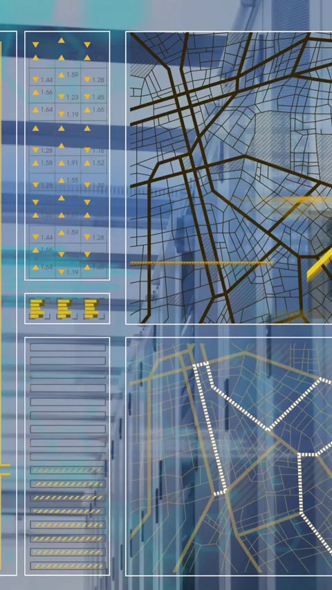 Animation of data processing over computer servers Stock Footage 344402857