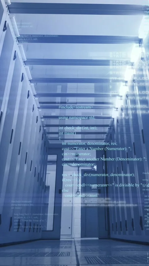 Animation of data processing over computer servers Stock Footage 344635994