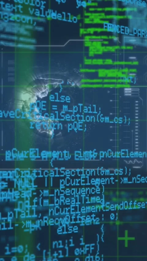 Animation of data processing over computer circuit board Stock Footage 344745513