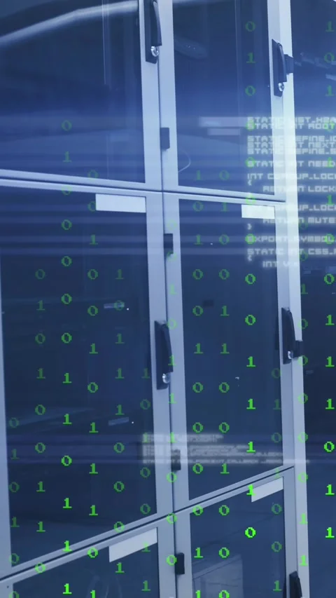 Animation of data processing over computer servers Stock Footage 344803081