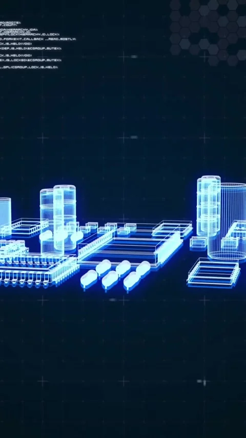 Animation of data processing over computing board Stock Footage 342915770
