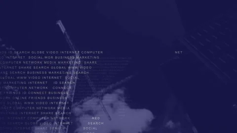 Animation of data processing over construction site against sky Vídeos de archivo 326628676