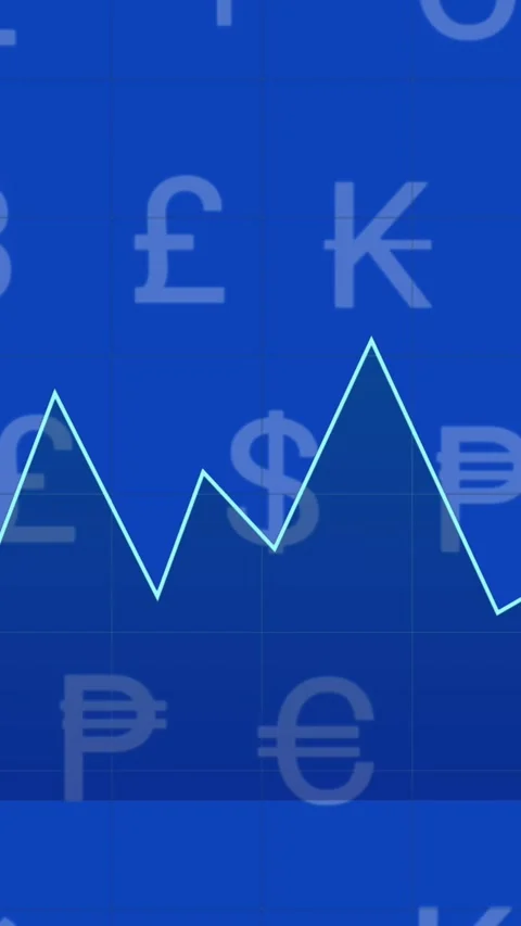 Animation of data processing over currency symbols Stock Footage 342802084