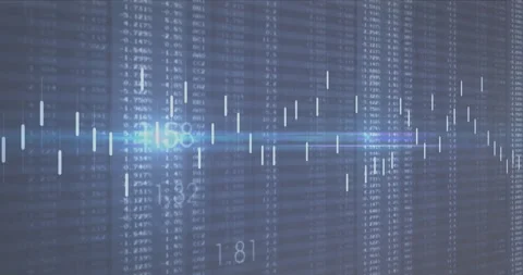 Animation of data processing over dark background Stock Footage 307662712