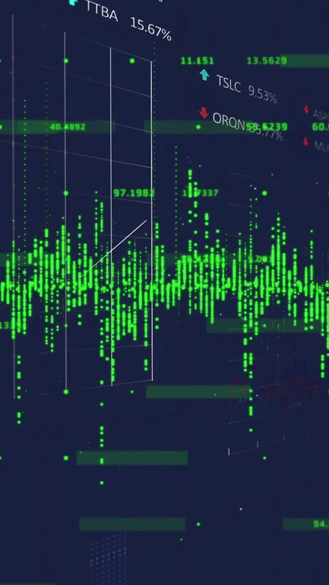Animation of data processing over dark background Stock Footage 342953971