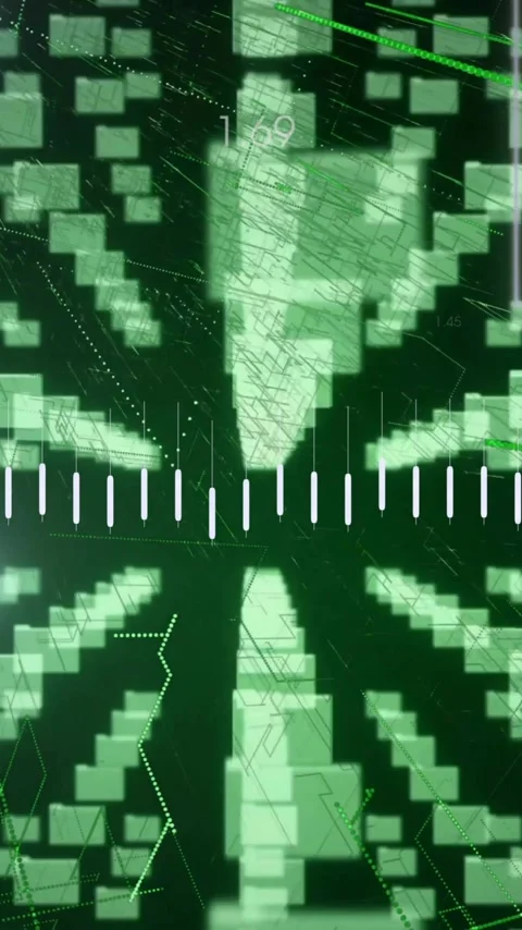 Animation of data processing over digital files Stock Footage 343548089