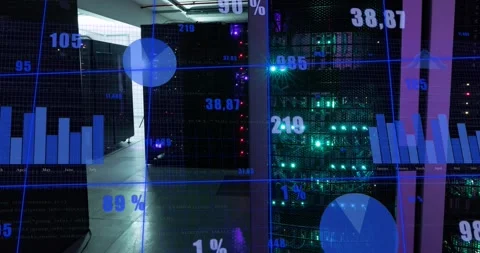 Animation of data processing over diverse female lab workers Stock Footage 328154894