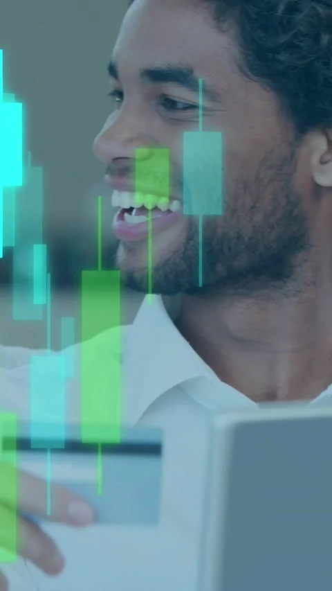 Animation of data processing over diverse male couple using laptop Vídeo Stock 341953245