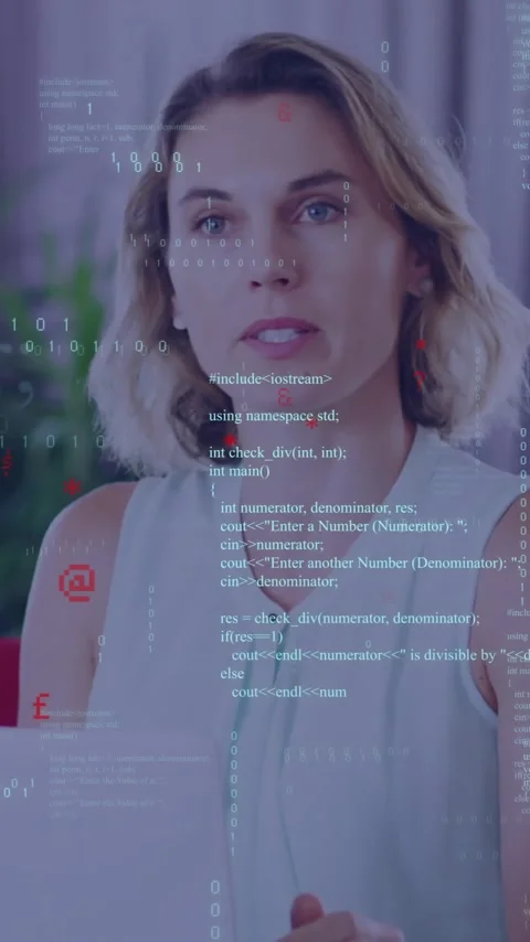 Animation of data processing over diverse business people in office Stock Footage 342613092