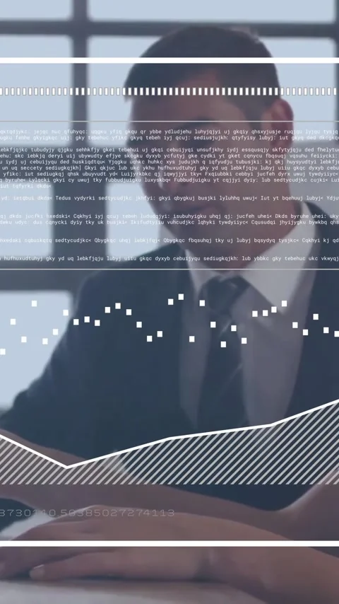 Animation of data processing over diverse business people in office Stock Footage 343505151