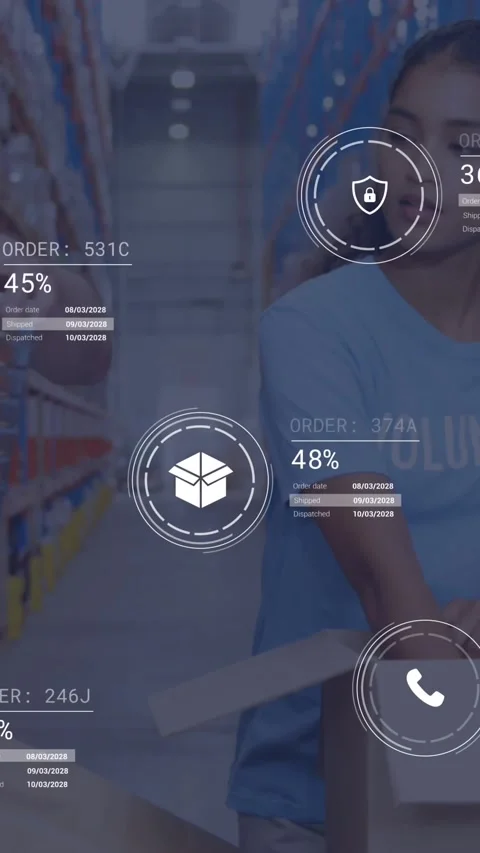 Animation of data processing over diverse male female volunteers opening Stock Footage 344803440