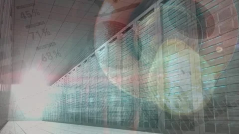 Animation of data processing over female lab worker with test tube Stock Footage 326299543