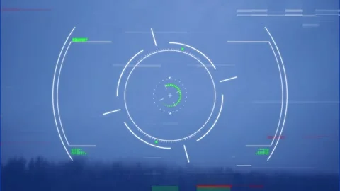Animation of data processing over forest Stock Footage 327277690