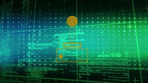 Animation of data processing over gamepad icon Vídeos de archivo 327524021
