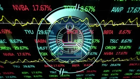 Animation of data processing over gamepad icon Vídeos de archivo 330593644