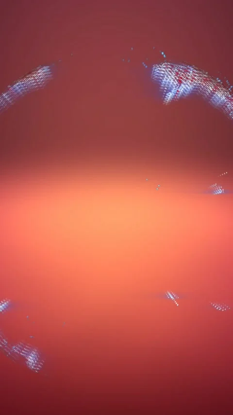 Animation of data processing over globe and orange background Stock Footage 321111568