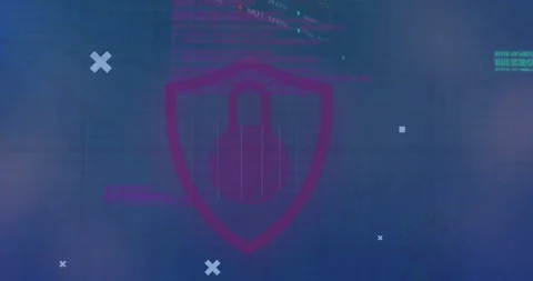 Animation of data processing over globe Stock-Footage 329509300