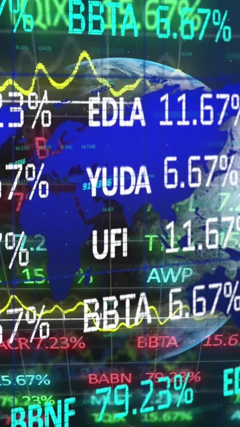 Animation of data processing over globe and world map Stock Footage 341976605