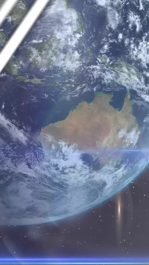 Animation of data processing over globe and clouds Stock Footage 342915450