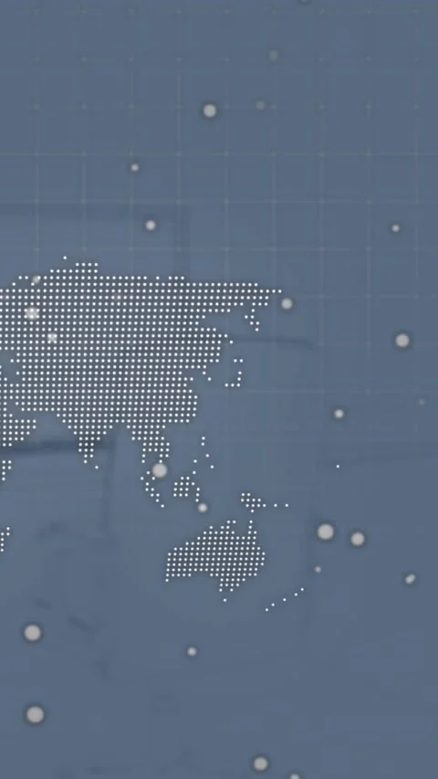 Animation of data processing over globe and world map Stock Footage 344669084