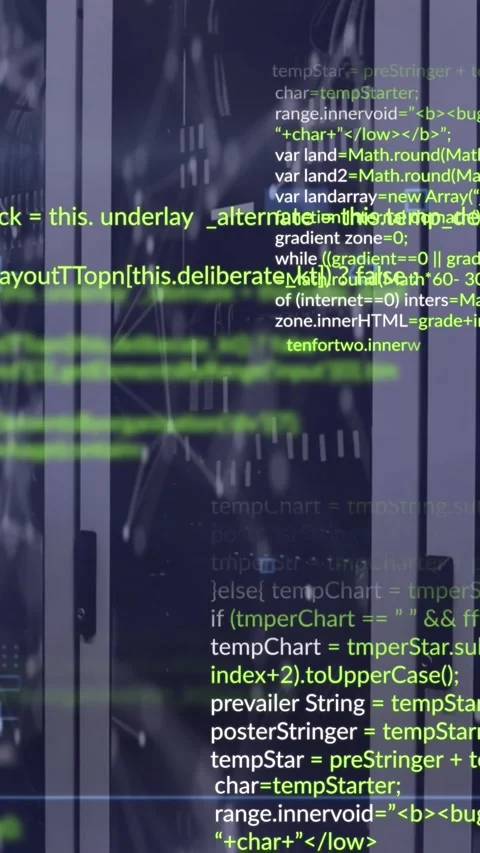 Animation of data processing over hacker with computer Stock Footage 344766019