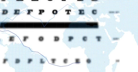 Animation of data processing over letters and world map Stock Footage 329364389