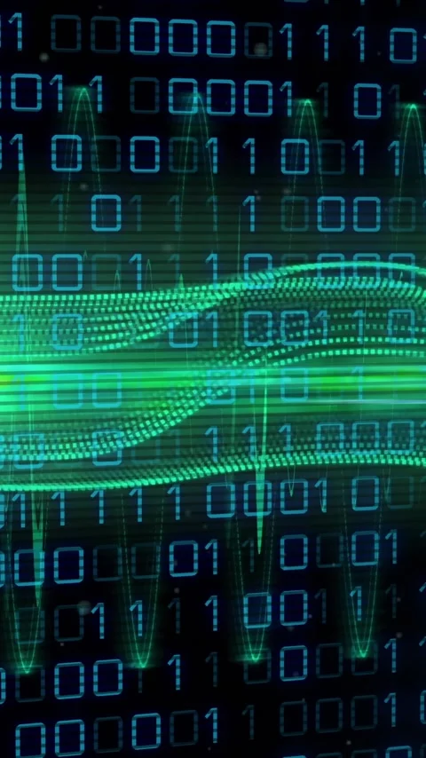 Animation of data processing over light trails and spots on black background Stock Footage 343643639