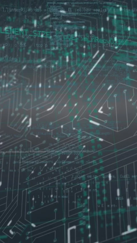 Animation of data processing over microprocessor connections against grey 스톡 동영상 319977634