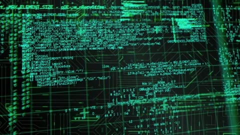 Animation of data processing over microprocessor connections against black Vídeo Stock 326188384