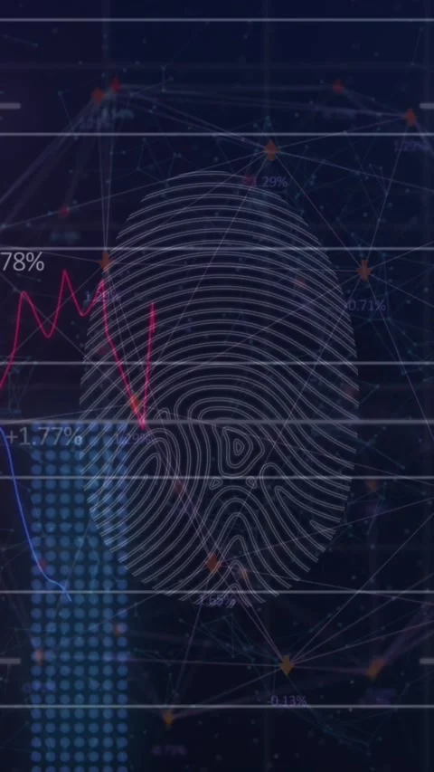 Animation of data processing over moving shapes cityscape drawing Stock Footage 323151399