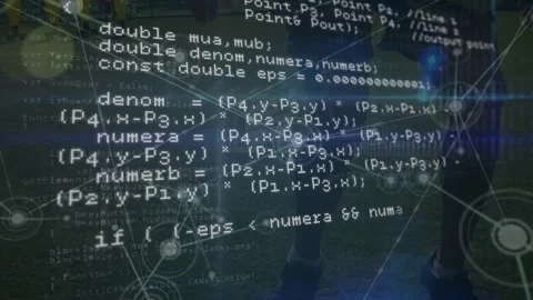 Animation of data processing over network of connection on black background Stock Footage 329705118