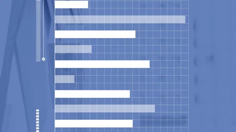 Animation of data processing over office desk with documents Stock Footage 312354843