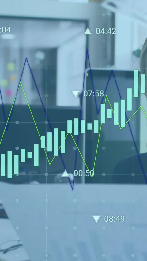 Animation of data processing over portrait of caucasian woman holding a document Stock Footage 320921938