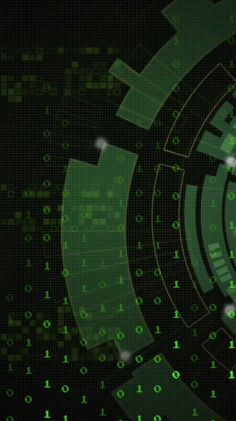 Animation of data processing over scope scanning on black background Stock Footage 344614590