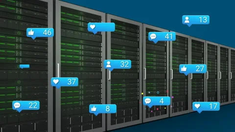 Animation of data processing over stack of cardboard boxes Stock Footage 316041688